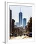 Urban Street Scene with the One World Trade Center (1WTC) in Winter-Philippe Hugonnard-Framed Photographic Print