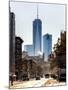 Urban Street Scene with the One World Trade Center (1WTC) in Winter-Philippe Hugonnard-Mounted Photographic Print