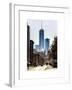 Urban Street Scene with the One World Trade Center (1WTC) in Winter-Philippe Hugonnard-Framed Premium Giclee Print