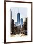 Urban Street Scene with the One World Trade Center (1WTC) in Winter-Philippe Hugonnard-Framed Art Print