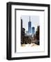 Urban Street Scene with the One World Trade Center (1WTC) in Winter-Philippe Hugonnard-Framed Art Print