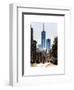 Urban Street Scene with the One World Trade Center (1WTC) in Winter-Philippe Hugonnard-Framed Art Print