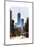 Urban Street Scene with the One World Trade Center (1WTC) in Winter-Philippe Hugonnard-Mounted Art Print