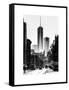 Urban Street Scene with the One World Trade Center (1WTC) in Winter-Philippe Hugonnard-Framed Stretched Canvas