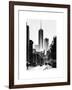 Urban Street Scene with the One World Trade Center (1WTC) in Winter-Philippe Hugonnard-Framed Art Print