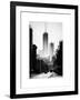 Urban Street Scene with the One World Trade Center (1WTC) in Winter-Philippe Hugonnard-Framed Art Print