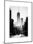 Urban Street Scene with the One World Trade Center (1WTC) in Winter-Philippe Hugonnard-Mounted Art Print