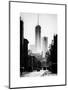 Urban Street Scene with the One World Trade Center (1WTC) in Winter-Philippe Hugonnard-Mounted Art Print