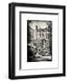 Urban Street Scene with Yellow Taxi in Winter-Philippe Hugonnard-Framed Art Print