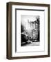 Urban Street Scene with Yellow Taxi in Winter-Philippe Hugonnard-Framed Art Print