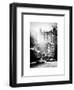 Urban Street Scene with Yellow Taxi in Winter-Philippe Hugonnard-Framed Art Print