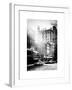 Urban Street Scene with Yellow Taxi in Winter-Philippe Hugonnard-Framed Art Print