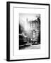 Urban Street Scene with Yellow Taxi in Winter-Philippe Hugonnard-Framed Art Print