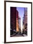 Urban Street View at Nighfall-Philippe Hugonnard-Framed Art Print