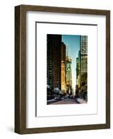 Urban Street View at Nighfall-Philippe Hugonnard-Framed Art Print