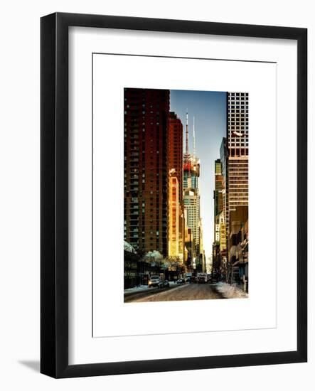 Urban Street View at Nighfall-Philippe Hugonnard-Framed Art Print