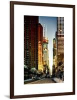 Urban Street View at Nighfall-Philippe Hugonnard-Framed Art Print