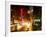 Urban Street View on Avenue of the Americas by Night-Philippe Hugonnard-Framed Photographic Print