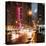 Urban Street View on Avenue of the Americas by Night-Philippe Hugonnard-Stretched Canvas