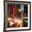 Urban Street View on Avenue of the Americas by Night-Philippe Hugonnard-Framed Photographic Print