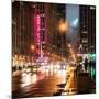 Urban Street View on Avenue of the Americas by Night-Philippe Hugonnard-Mounted Photographic Print