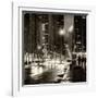 Urban Street View on Avenue of the Americas by Night-Philippe Hugonnard-Framed Photographic Print