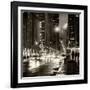 Urban Street View on Avenue of the Americas by Night-Philippe Hugonnard-Framed Photographic Print