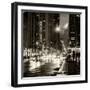 Urban Street View on Avenue of the Americas by Night-Philippe Hugonnard-Framed Photographic Print