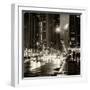 Urban Street View on Avenue of the Americas by Night-Philippe Hugonnard-Framed Photographic Print