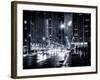 Urban Street View on Avenue of the Americas by Night-Philippe Hugonnard-Framed Photographic Print