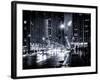 Urban Street View on Avenue of the Americas by Night-Philippe Hugonnard-Framed Photographic Print