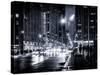 Urban Street View on Avenue of the Americas by Night-Philippe Hugonnard-Stretched Canvas