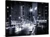 Urban Street View on Avenue of the Americas by Night-Philippe Hugonnard-Stretched Canvas