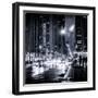 Urban Street View on Avenue of the Americas by Night-Philippe Hugonnard-Framed Photographic Print