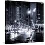 Urban Street View on Avenue of the Americas by Night-Philippe Hugonnard-Stretched Canvas