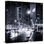 Urban Street View on Avenue of the Americas by Night-Philippe Hugonnard-Stretched Canvas