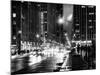 Urban Street View on Avenue of the Americas by Night-Philippe Hugonnard-Mounted Photographic Print