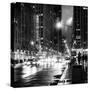 Urban Street View on Avenue of the Americas by Night-Philippe Hugonnard-Stretched Canvas