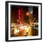 Urban Street View on Avenue of the Americas by Night-Philippe Hugonnard-Framed Photographic Print