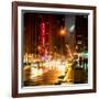 Urban Street View on Avenue of the Americas by Night-Philippe Hugonnard-Framed Photographic Print