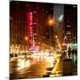 Urban Street View on Avenue of the Americas by Night-Philippe Hugonnard-Mounted Photographic Print