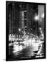 Urban Street View on Avenue of the Americas by Night-Philippe Hugonnard-Framed Photographic Print