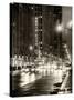 Urban Street View on Avenue of the Americas by Night-Philippe Hugonnard-Stretched Canvas