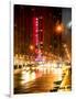 Urban Street View on Avenue of the Americas by Night-Philippe Hugonnard-Framed Photographic Print