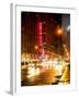 Urban Street View on Avenue of the Americas by Night-Philippe Hugonnard-Framed Photographic Print