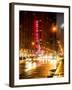 Urban Street View on Avenue of the Americas by Night-Philippe Hugonnard-Framed Photographic Print