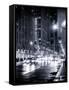 Urban Street View on Avenue of the Americas by Night-Philippe Hugonnard-Framed Stretched Canvas