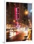 Urban Street View on Avenue of the Americas by Night-Philippe Hugonnard-Framed Photographic Print