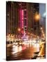 Urban Street View on Avenue of the Americas by Night-Philippe Hugonnard-Stretched Canvas
