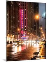 Urban Street View on Avenue of the Americas by Night-Philippe Hugonnard-Mounted Photographic Print